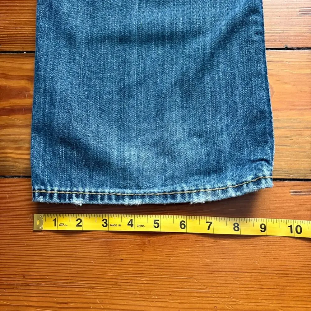 Vintage True Religion Jeans Men's Size 38x33 Denim Flap Pocket Y2K Medium Wash